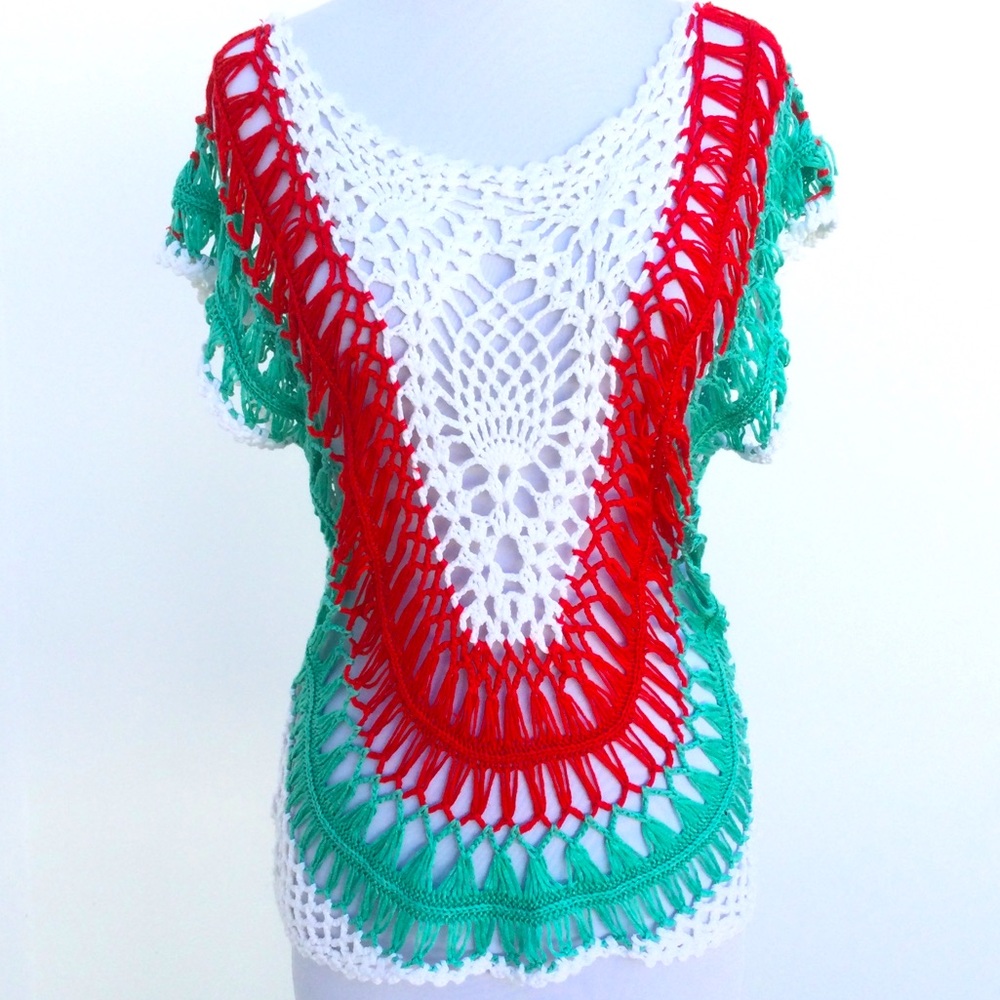 Vintage Inspired Boho Chic Crochet Top
